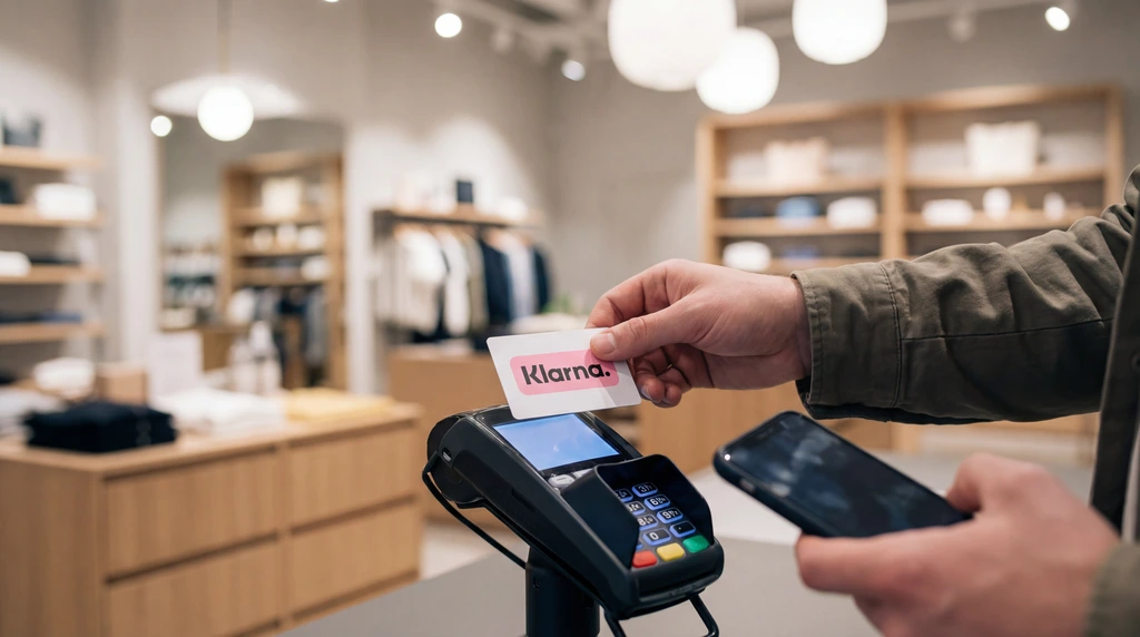 Bezahlung mit der Klarna Card im Geschäft
