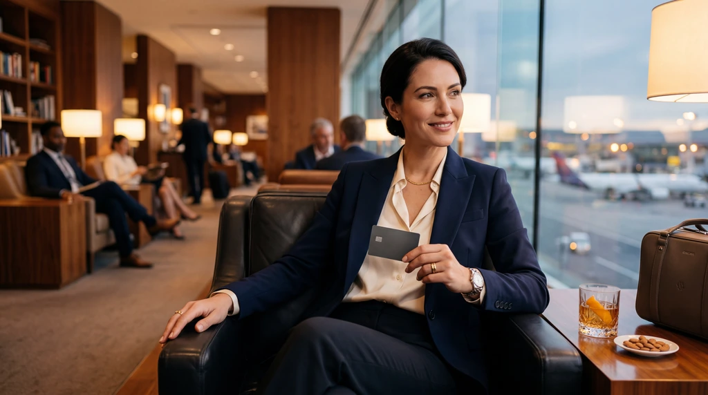Luxus-Kreditkarte mit Concierge- und Lounge-Charakter